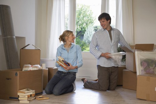 Families using household storage to manage limited apartment space