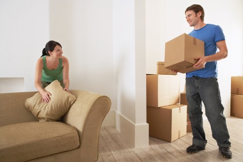 Charitable reuse donation items prepared for pickup